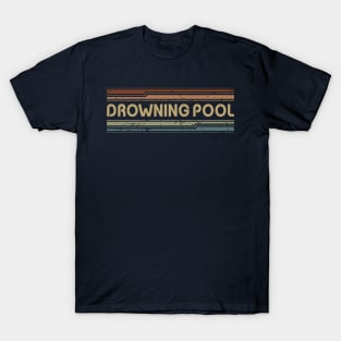 Drowning Pool Retro Lines T-Shirt